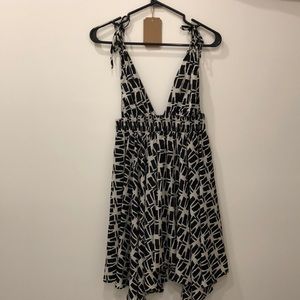 Black and white T-bags Los Angeles dress